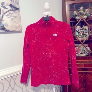North Face Half-Zip Women’s - Fuchsia Galaxy Splatter Jacket - Size Small!